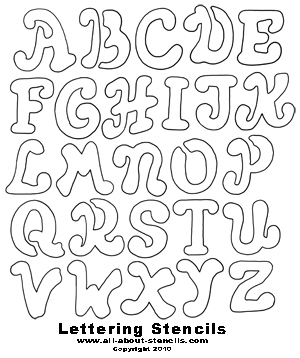 Large Alphabet Stencils Printable (Free Downloads) - Freebie