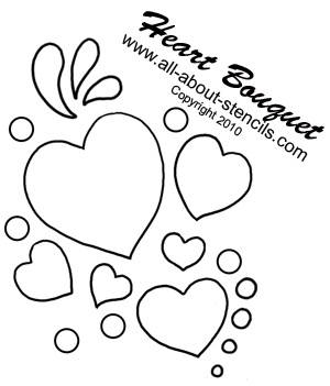 Heart Stencil and Free Stencils of Related Designs